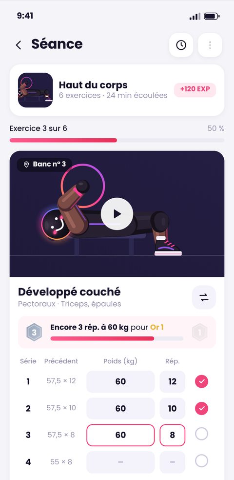 Séance en cours